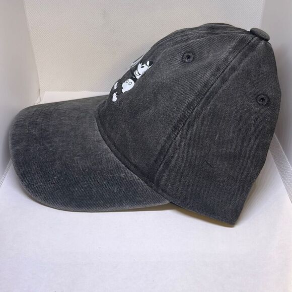 Vintage Steamboat Willie Mickey Mouse Cap – Black Washed Disney Hat - Picture 2 of 4